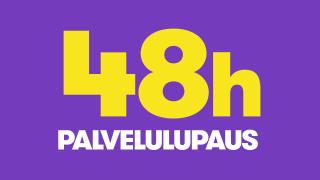 48h palvelulupaus. 