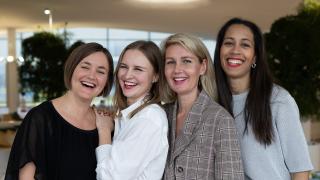 Sisko tiimi vasemmalta Laura Halonen Kia Lampi Maisa Korhonen Millie Degni