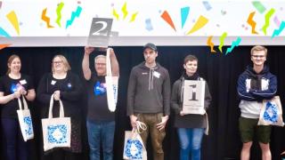 Oppimiskampus hackathonin voittajat Heurekassa