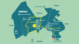 Markkatien tontit kartalla