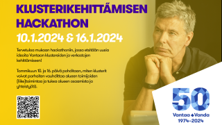 Panu Vuorimaa vastaa Vantaan kaupungin klusteritoiminnan kehittämisestä.